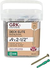 GRK 19212 DECK ELITE #9 X 2-1/2 in Star Drive Bugle Head Corrosion Resistant Treated Lumber Decking 