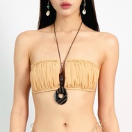 try yorata l Drape pants bikini bottom