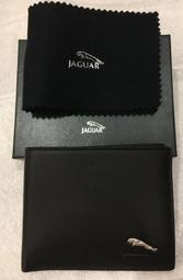 [自售] 全新 Jaguar 捷豹 短夾 黑 小羊皮 皮革超柔軟 證件夾 卡片夾 超多  台中市 大小: 11.5 x 