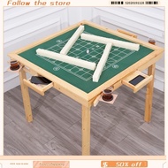 New Mini Mahjong Table Household Hand Wiping Poker Table Small Foldable Solid Wood Table Manual Chess And Card Table