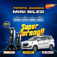 H4 Mini Biled Projector Projector Car LED Light Super Bright White T9 PNP Toyota Avanza