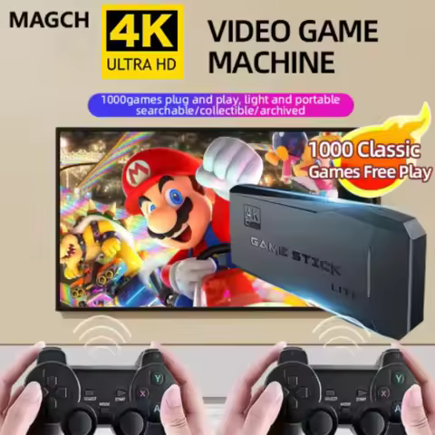 Video Game Sticks M8 Console 2.4G Dual Wireless Controller Game Stick 4K 20000 games 64GB Retro game