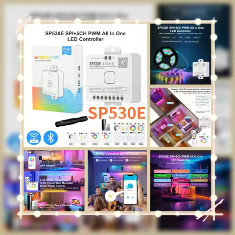 LED Controller Universal Wifi SPI Pixel Dimmer SP530E Addressable Controller PWM RGB RGBW RGBCCT LED