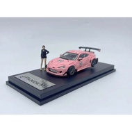 [Ready Stock] LM 1/64 Toyot Toyot Rocket Rabbit 86GT Wide Body Pink Pig Alloy Car Model Brand New Fr