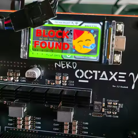 2026 New NerdOCTAXE Rev3.1 Hash Rate 9.6~12TH/s Bitcoin Miner Family Personal Blockchain Virtual Coi