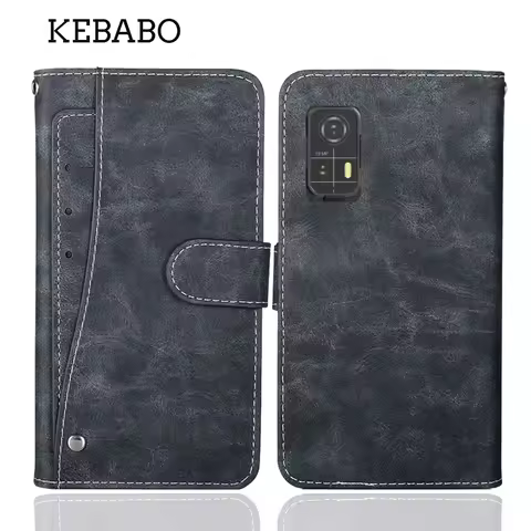 Leather Wallet AGM H MAX Case 6.56" Fashion Luxury Protective Customize Cover Phone Card Wallet Card