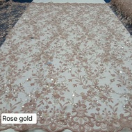 Premium Korean sequin tille fabric Luxury sequin tille fabric/ with full accessories Suitable for ke