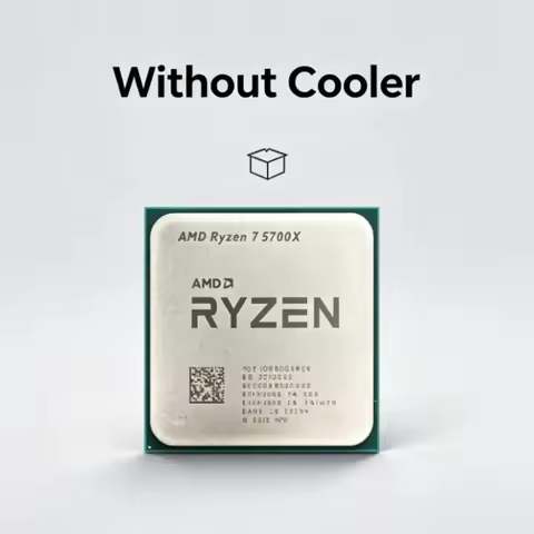 AMD Ryzen 7 5700X 8-Core 16-Thread Gaming CPU 4.6GHz 36MB Cache 7nm Zen3 Architecture 65W AM4 Deskto