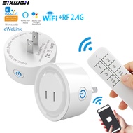 EWeLink WiFi Smart Socket 2-Pin Flat Plug Wireless Controller for Alexa