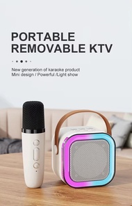 SIMHOME K12 Wireless Karaoke Mini Portable Speaker Karaoke Set Home Ktv Bluetooth Speaker With 2 Mic 藍牙音箱