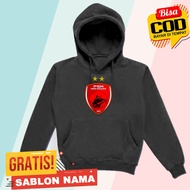PSM Makassar Children's Hoodie Jacket Custom Boys & Girls Hoodie Sweater Jacket with PSM Makassar Na