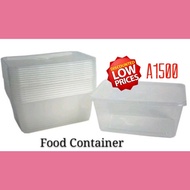 [READY STOCK] 1500ml Quality Rectangular Transparent Plastic Food Container Makanan Plastik A1500