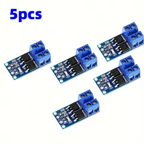 5PCS Dual Mosfet High-Power Motor Controller DC 5V-36V 15A(Max 30A) 400W Dual High-Power MOSFET Trig