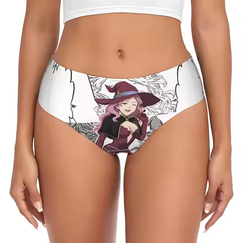 Women Vanessa Enoteca B-Black Anime C-Clover Panties Breathable Briefs Underwear