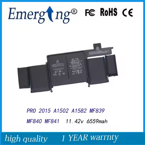 11.42V New Original Laptop Battery A1582 for Apple MacBook Pro 13" Retina A1502 2015 year With Tools