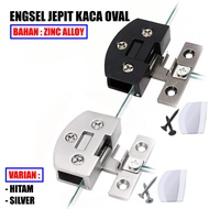 Oval Glass Door Hinge Glass Door Hinge Glass Clamp Cabinet Cupboard