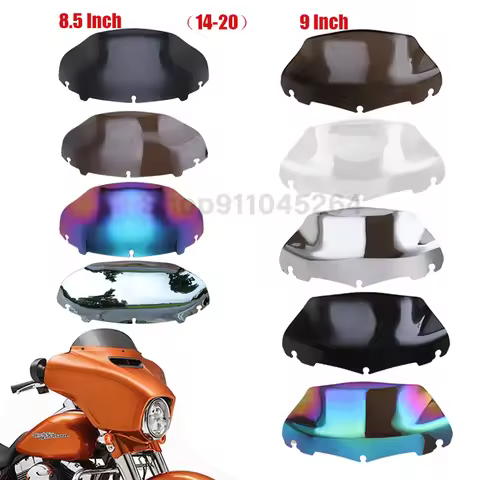 8.5"/9"Motorcycle Windshield Windscreen For Harley Electra Street Glide FLHX Touring 2014-2023 Upper