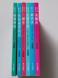 兒童世界文學精選系列
中英對照經典名著故事書
悲慘世界Les Miserables
三劍客The Three Musketeers
羅賓漢Robin Hood
福爾摩斯Sherlock Holmes
