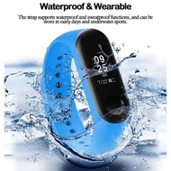 Silicone Wristband Strap Unisex Colourful Smart Watch Strap for Mi Band 6 / Mi band 5 / Mi Band 4 an
