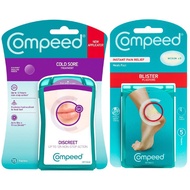 Compeed Invisible Cold Sore Discreet Healing Patch | Advanced Blister Care Mixed Sizes Pads Stick | 