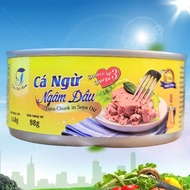 Box ( WHOLE PIECE) 140g ++ Tuna VIET NAM Tuna Chunks in Soya Oil