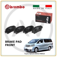 BREMBO Toyota Alphard ANH10 MNH10 MNH15 2002-2007 Front Rear Disc Brake Pad