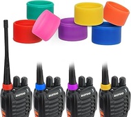 Baofeng Two Way Radio Antenna Rubber Ring Color Bands Antenna Topper Compatible with H-777 RT22 RT21