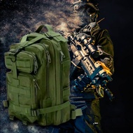HIJAU Gultor 511 jumbo backpack army green backpack large tactical outdoor bag bonus velcro rubber p