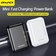 Awei P184K 10000mAh Multiple Output Powerbank 22.5W LED Display Long Battery Life Fast and Safe
