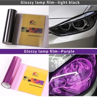 ☸0.3*10M Car Styling Car Light Headlight Taillight Fog Lights Tint Vinyl Film Sticker ♚ⓛ