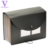 24 Pockets Expanding File Folder with Blank Labels File Organizer with Expandable Cover Accordion Fi