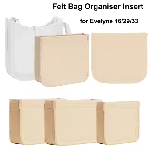 Multi-Pocket Bag Organizer for Evelyne 16/29/33 Inner Bag Storage Bag Felt Handbag Insert Bag Purse 