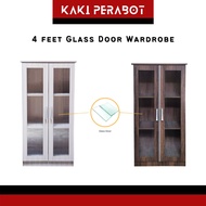 KP 4FT Glass Cabinet Display Cabinet Display Rack Almari Hiasan Almari Buku Almari Kaca Kabinet Kaca