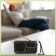 [joytownonline.sg] Mini Portable Radio Full-Wave Band Battery 500mAh Pocket Radio FM Radio Receiver