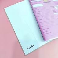 Pembalut Buku Pink Pregnant / Ibu Mengandung & Buku Latihan Sekolah A5 saiz Plastic Cover