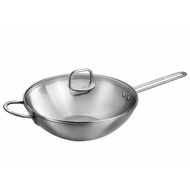 Zwilling Twin Nova Plus Wok 30cm/32cm Stainless Steel Wok