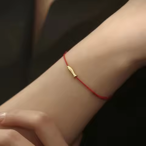 Real 925 Sterling Silver Golden Little Fish Animal Charm Bracelet For Women Cute Fine Jewelry Thin R