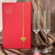 【結婚禮物訂製】RONA 香檳杯對 送女友 雕刻禮物 婚禮新婚敬酒杯