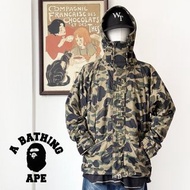中古正品 <極新品> A BATHING APE 迷彩滑雪衣 防風外套
