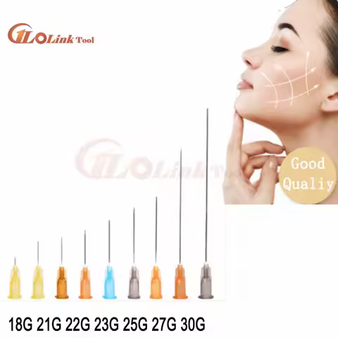 100pcs Hot sale 18G 23G25G 27G 30G 32G 4mm 13mm Disposable Plastic Meso Needle Single Packing Sharp 