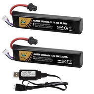 11.1V 2000mAh Lipo/USB untuk Bola Air Elektrik Mainan Pneumatik Automatik/Bola Percikan/Bola Gel Bla