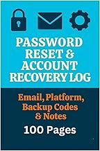 Password Reset & Account Recovery Log Email, Platform, Backup Codes & Notes