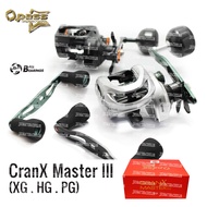 22 OPASS CRANX MASTER III SW 301PG, SW 301HG, SW 301XG Left Handle Baitcasting & Jigging Reel  with 