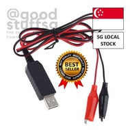 [SG FREE 🚚]2x AA AAA Eliminator USB 5V to 3V Step-down Cable for Radio Toy