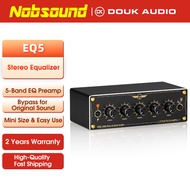 Douk Audio EQ5 Mini 5-Band EQ Preamp Equalizer Stereo Home/Car Audio Processor