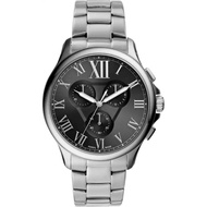 [Powermatic] Fossil FS5637 Monty Chronograph Black Dial Silver Tone Stainless Steel Men'S Watch