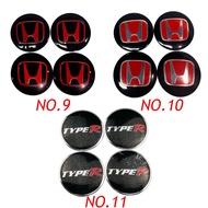 【zerui】4pcs/set 56mm Car Wheel Center Hub Cap Sticker Auto Tire Emblem Badge Decal for Honda Mugen Power Civic City Odyssey
