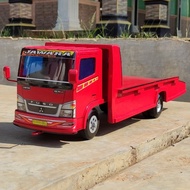 miniatur mobil mainan anak truk oleng towing kayu p50cm