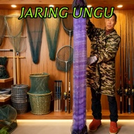 UNGU PURPLE FISHING NET Ready-to-use fishing net 1.5 m x 70 or 15m high Complete length 1 finger 2 f