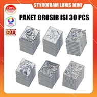 Paket Grosir Styrofoam lukis mini isi 30 - 100 pcs